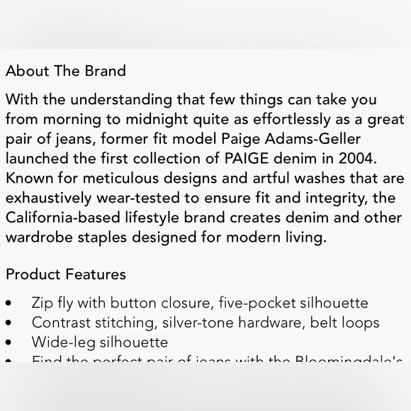 PAIGE
Harper Wide Leg Ankle Jeans in Casa🪻 - Picture 13 of 13